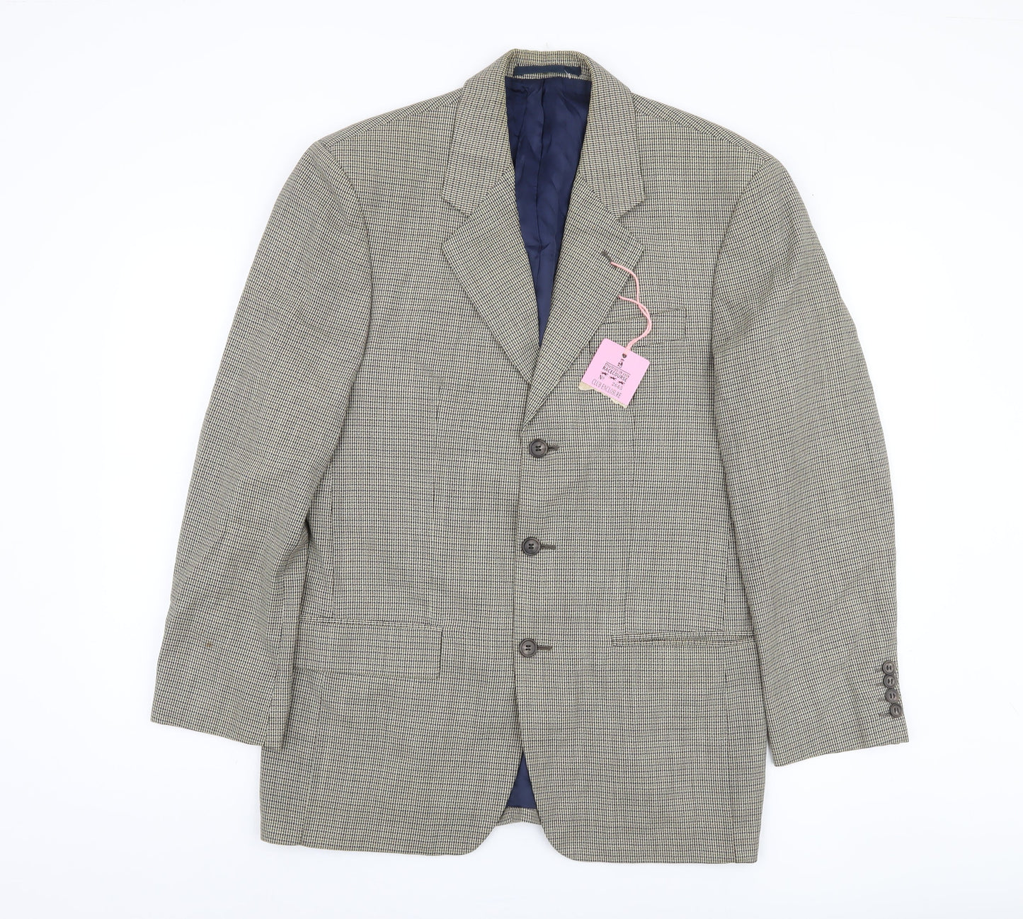 Mens UK Size 38 Blazer Regular Grey Suit Jacket