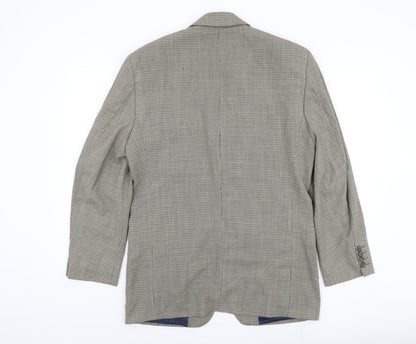 Mens UK Size 38 Blazer Regular Grey Suit Jacket