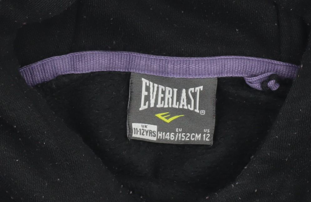 Everlast Boys Black Pullover Hoodie 11-12 Years