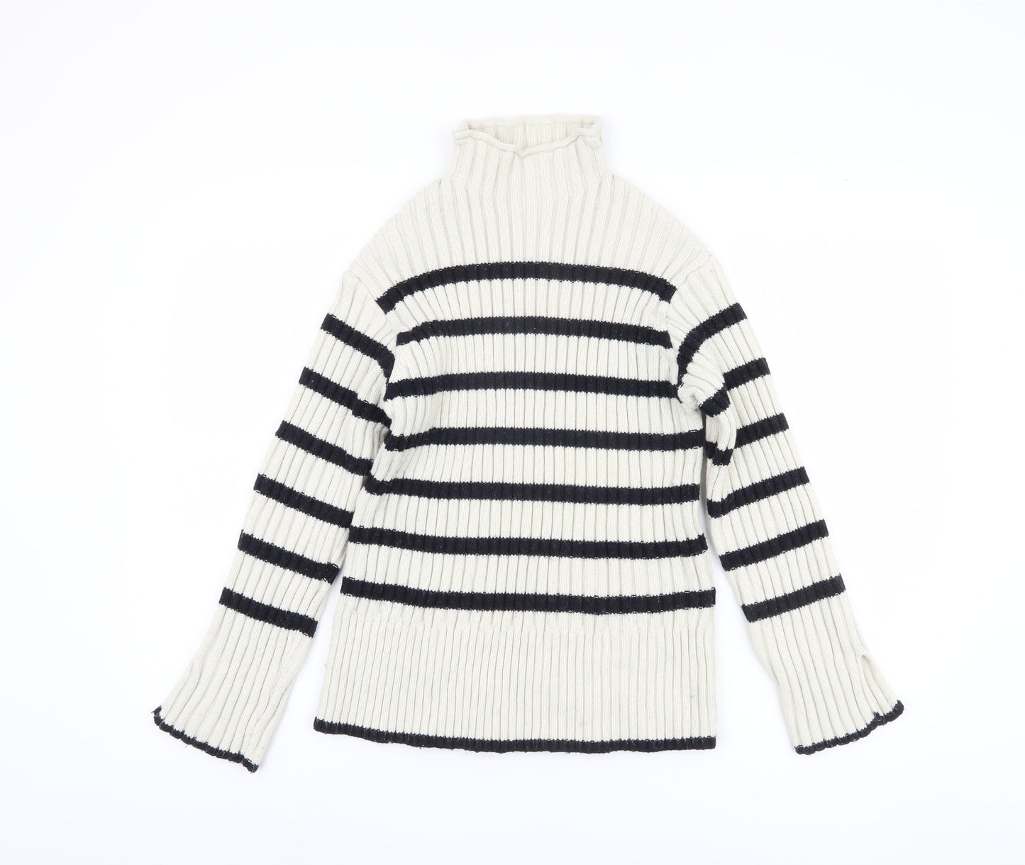 Womens UK Size S Zara Ivory Pullover Jumper