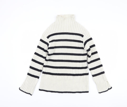 Womens UK Size S Zara Ivory Pullover Jumper