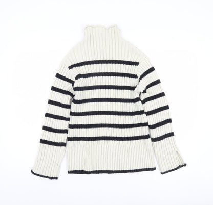 Womens UK Size S Zara Ivory Pullover Jumper
