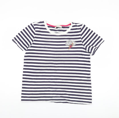 Oasis Women's Multicoloured Striped T-Shirt M