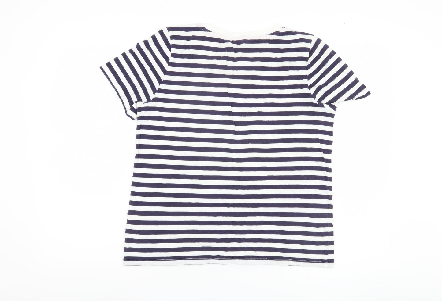 Oasis Women's Multicoloured Striped T-Shirt M