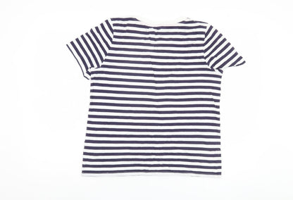 Oasis Women's Multicoloured Striped T-Shirt M