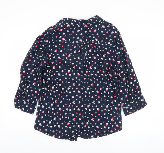 Maine New England Women's Blue Floral Blouse Size 16