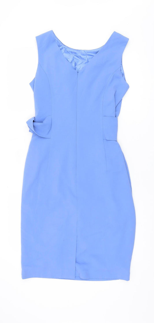 Next Women's Blue Sheath Dress Size 10