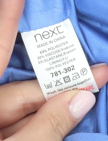 Next Women's Blue Sheath Dress Size 10