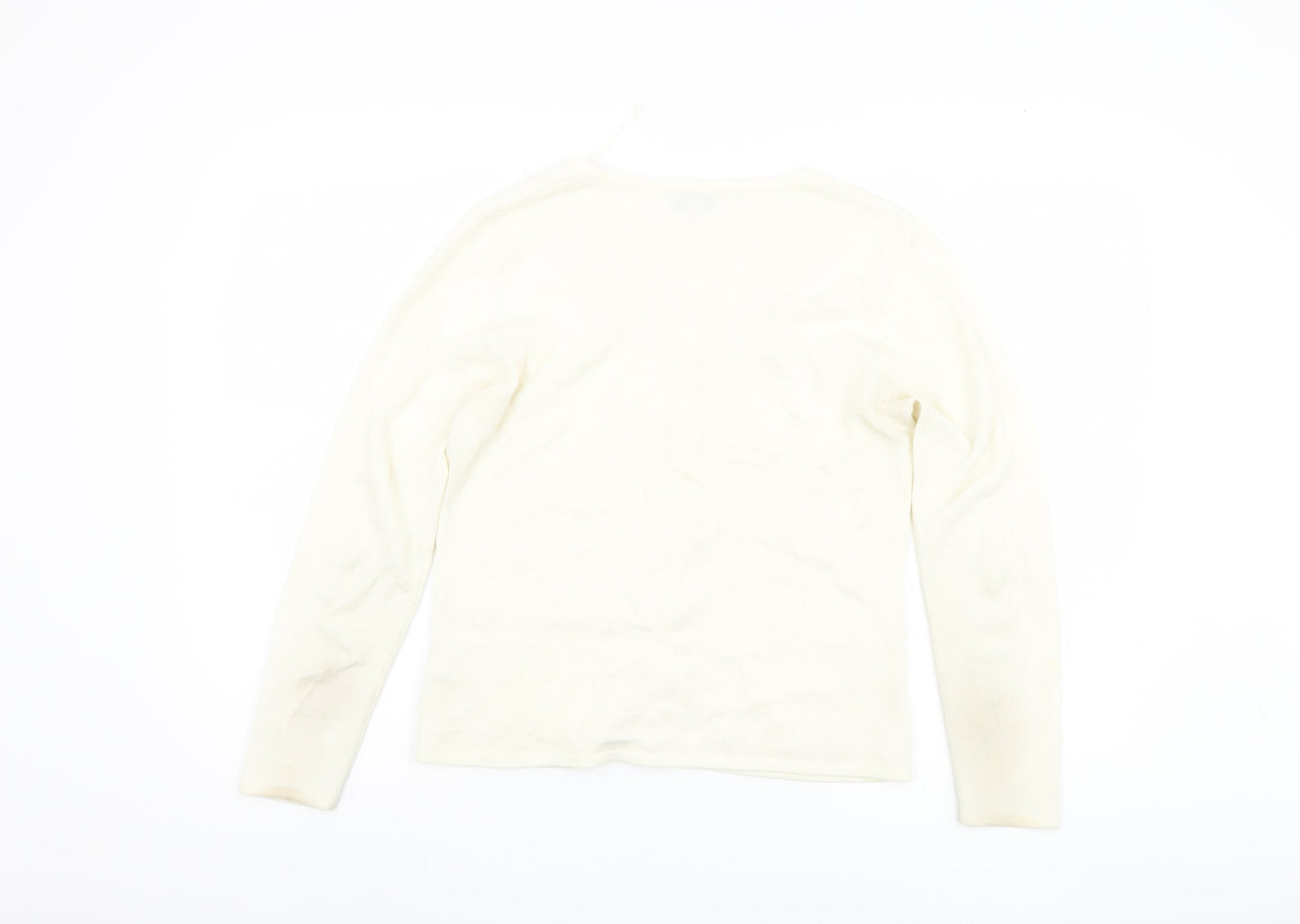 Womens UK Size M Paramour Ivory Cardigan Jumper