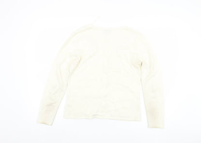 Womens UK Size M Paramour Ivory Cardigan Jumper