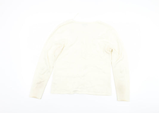 Womens UK Size M Paramour Ivory Cardigan Jumper