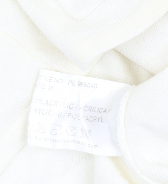 Womens UK Size M Paramour Ivory Cardigan Jumper