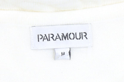Womens UK Size M Paramour Ivory Cardigan Jumper