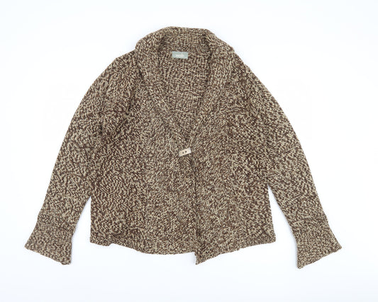Womens UK Size M Wallis Brown Cardigan Jumper