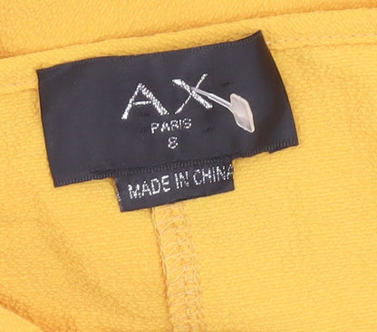 AX Paris Women's Yellow Bodysuit, Long Sleeve, Size S
