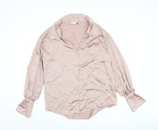 Womens UK Size 8 ASOS Design Pink  Button-Up