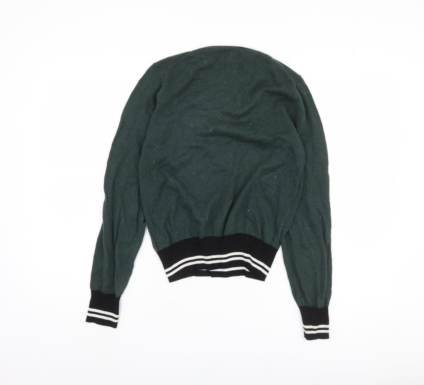 Jack Wills Women's Green Crew Neck Pullover Jumper Size 12