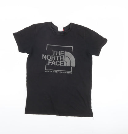 The North Face Boys Black L T-Shirt with Logo