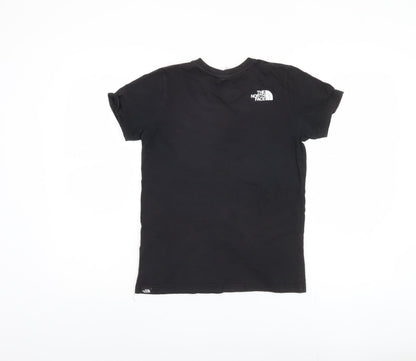 The North Face Boys Black L T-Shirt with Logo