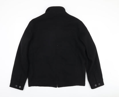 Mens UK Size M Marks and Spencer Black Basic Jacket