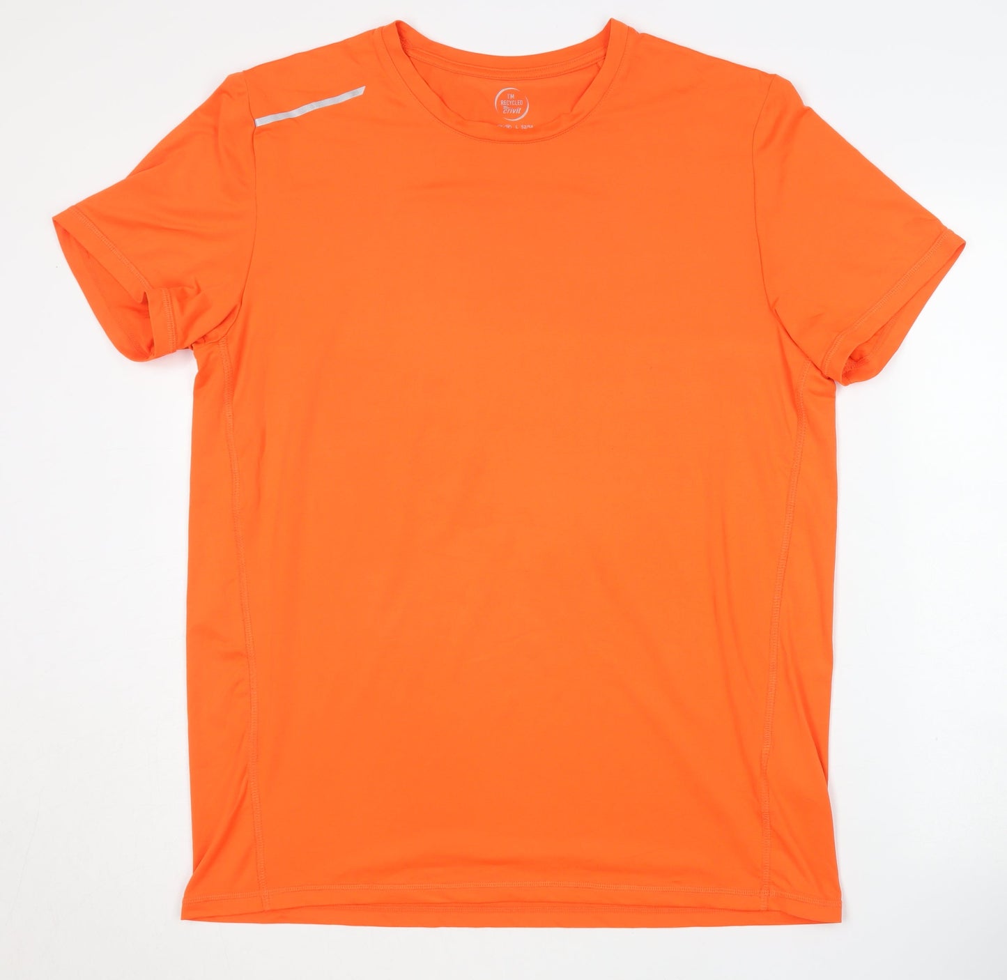 Crivit Men's Orange Running T-Shirt, Size L, Quick Dry