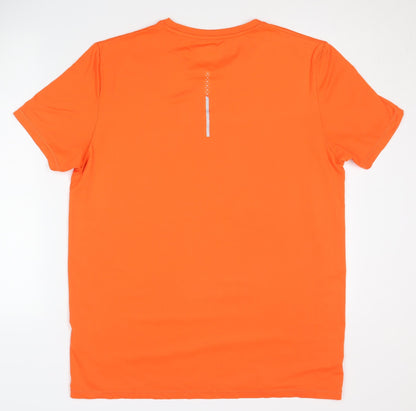 Crivit Men's Orange Running T-Shirt, Size L, Quick Dry