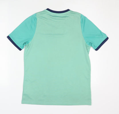 JAKO Boys Green Active T-Shirt, Crew Neck, 14 Years
