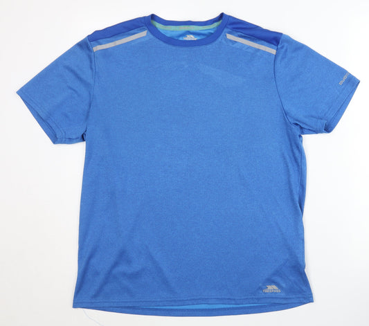 Mens UK Size M Trespass Blue Gym & Training Running & Jogging T-Shirt
