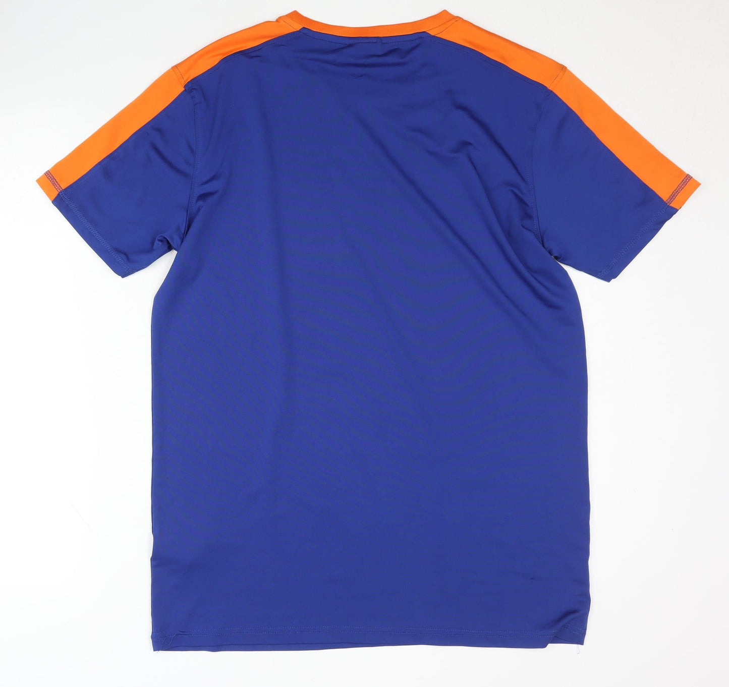 Slazenger Men's Blue Orange Active T-Shirt - Large Gym Top