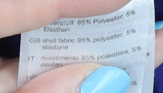 Slazenger Men's Blue Orange Active T-Shirt - Large Gym Top