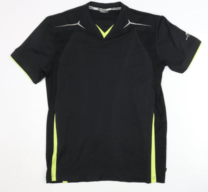 Rodeo Men's Black Athletic T-Shirt, Size L