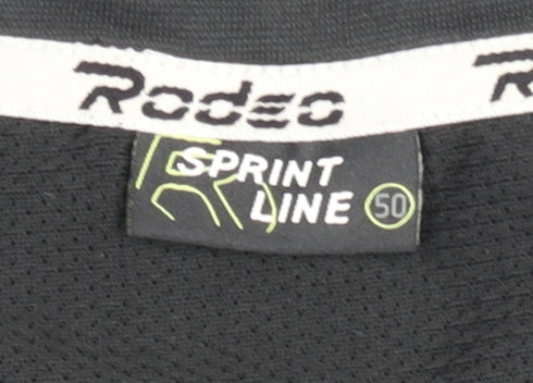 Rodeo Men's Black Athletic T-Shirt, Size L