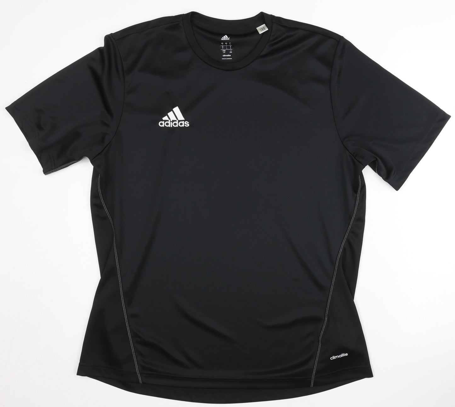 Adidas Men's Black T-Shirt, Size L, Gym & Training