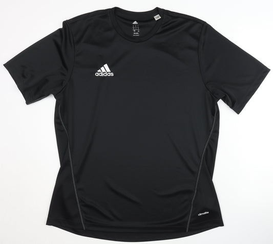 Adidas Men's Black T-Shirt, Size L, Gym & Training
