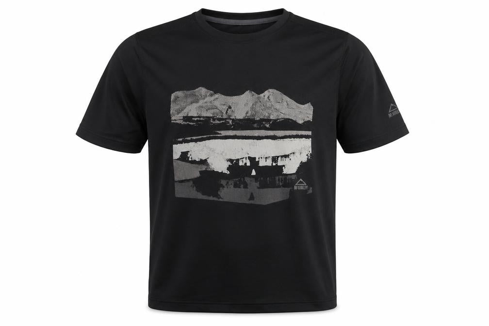 Mens UK Size L McKINLEY Black Gym & Training Running & Jogging T-Shirt