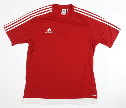 Adidas Men's Red Training T-Shirt L
