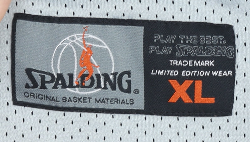 Spalding Men's Black Basketball Jersey XL