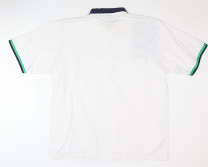 Canda Men's White XL Polo Shirt