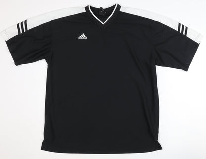 Adidas Men's Black Medium Jersey T-Shirt Activewear