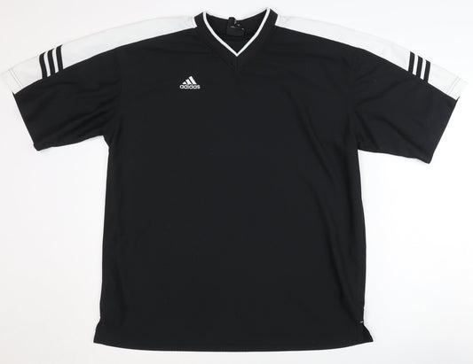Adidas Men's Black Medium Jersey T-Shirt Activewear