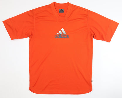 adidas Men's Orange T-Shirt M Pullover for Gym