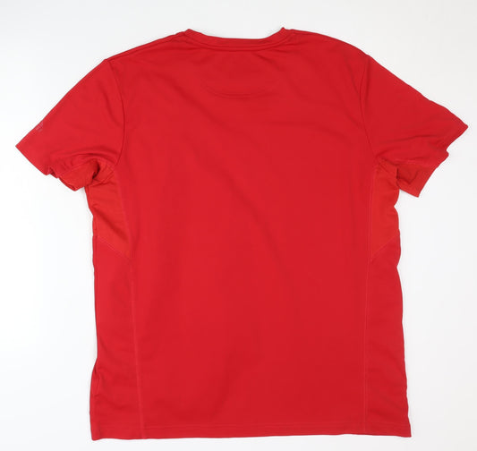 McKinley Men's Red XL Pullover Gym T-Shirt