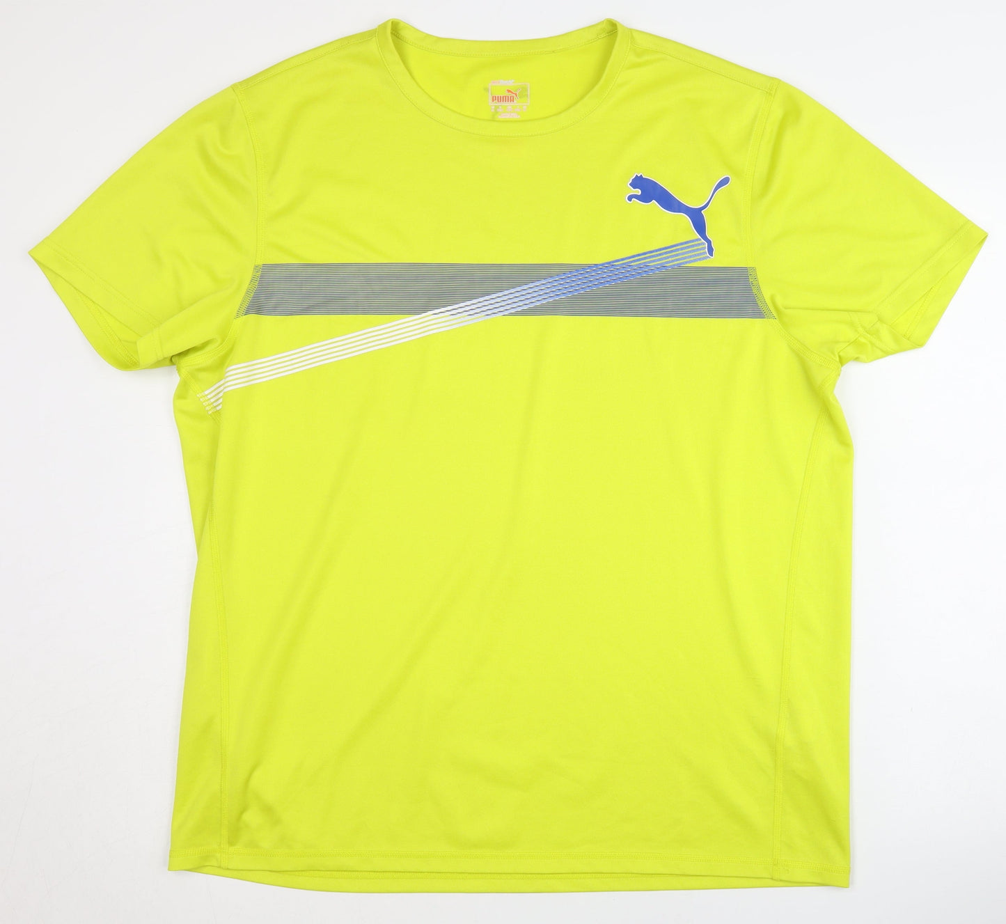 Puma Men's Yellow XL Gym T-Shirt, Breathable & Stylish