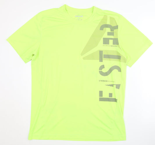 Reebok Men's Green L T-Shirt, Gym & Training