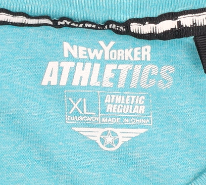 New Yorker Athletics Men's Blue XL Athletic T-Shirt