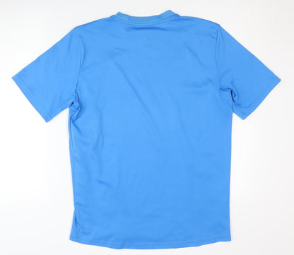 Crane Men's Blue Gym T-Shirt Size M Short Sleeve Jersey