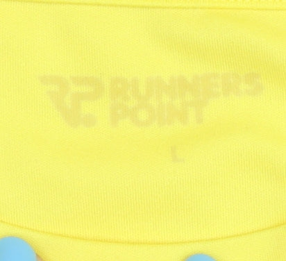 Runners Point Men's Yellow Running T-Shirt, L