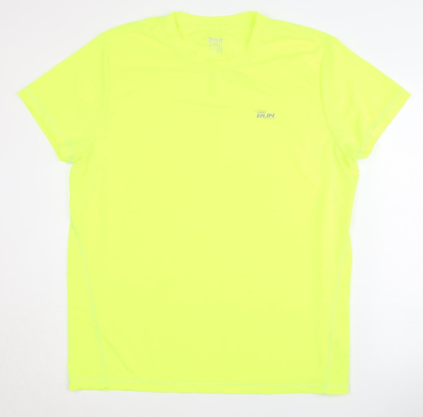 Crivit Sports Men's Yellow T-Shirt XL Lightweight Activewear