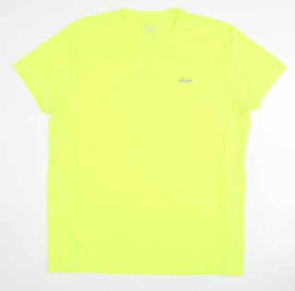 Crivit Sports Men's Yellow T-Shirt XL Lightweight Activewear