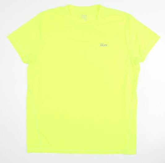 Crivit Sports Men's Yellow T-Shirt XL Lightweight Activewear